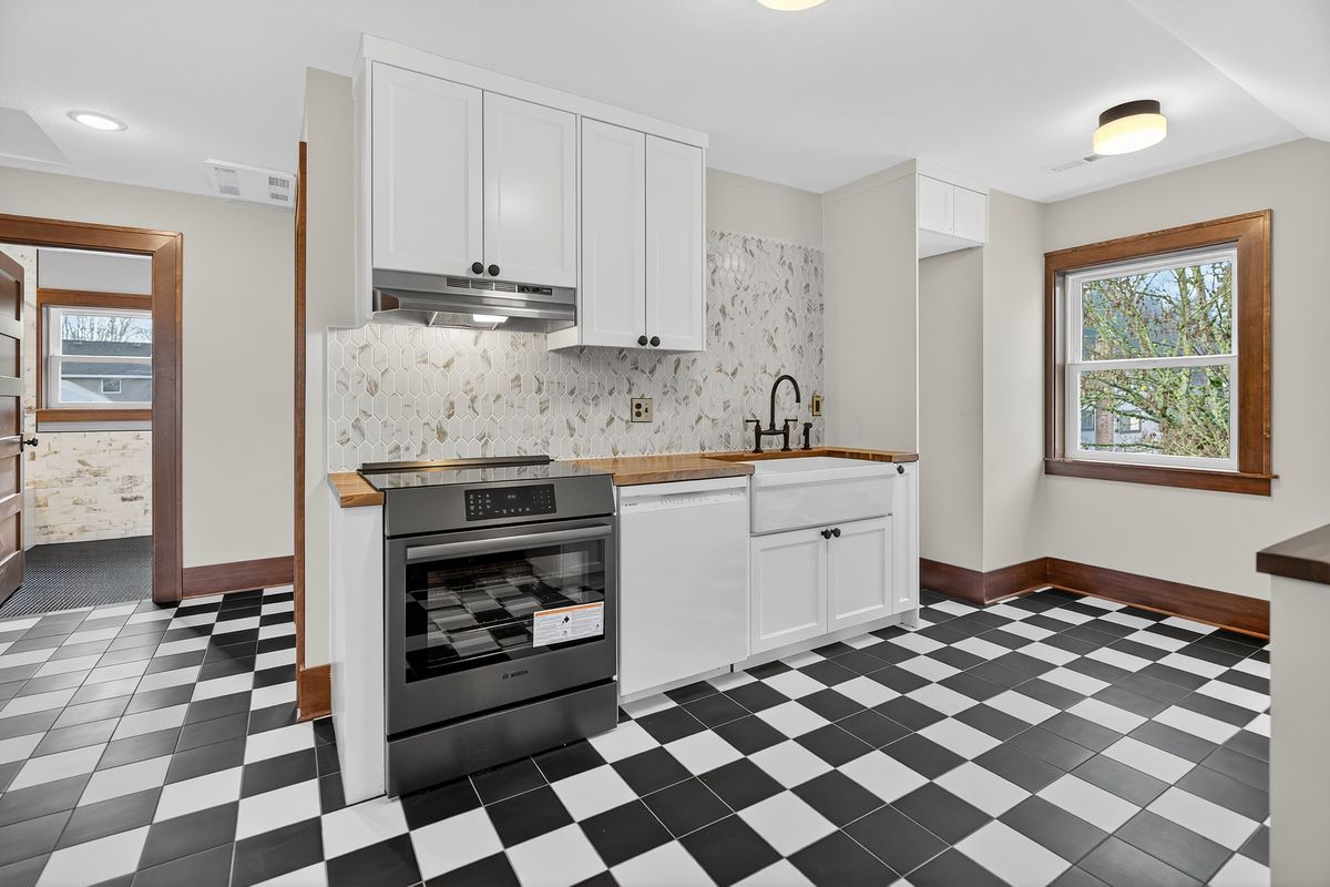 Upper-floor ADU kitchen, North Portland